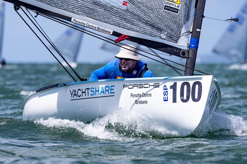 Rafa Trujillo, ESP - 2026 Finn World Masters day 1 - photo © Robert Deaves