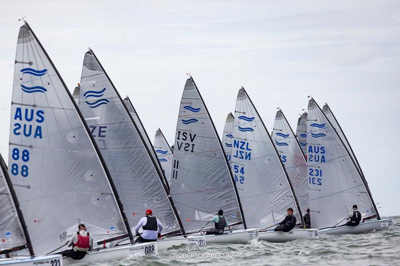 Race 3 start - 2026 Finn World Masters day 2 - photo © Robert Deaves / www.robertdeaves.uk