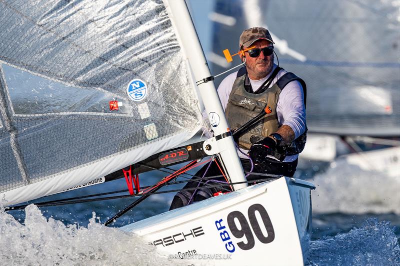 Richard Sharp, GBR during the 2026 Finn World Masters photo copyright Robert Deaves / www.robertdeaves.uk taken at Royal Queensland Yacht Squadron and featuring the Finn class
