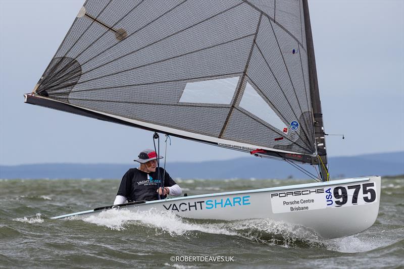 Gus Miller taking part in the Finn World Masters in 2026 - photo © Robert Deaves / www.robertdeaves.uk