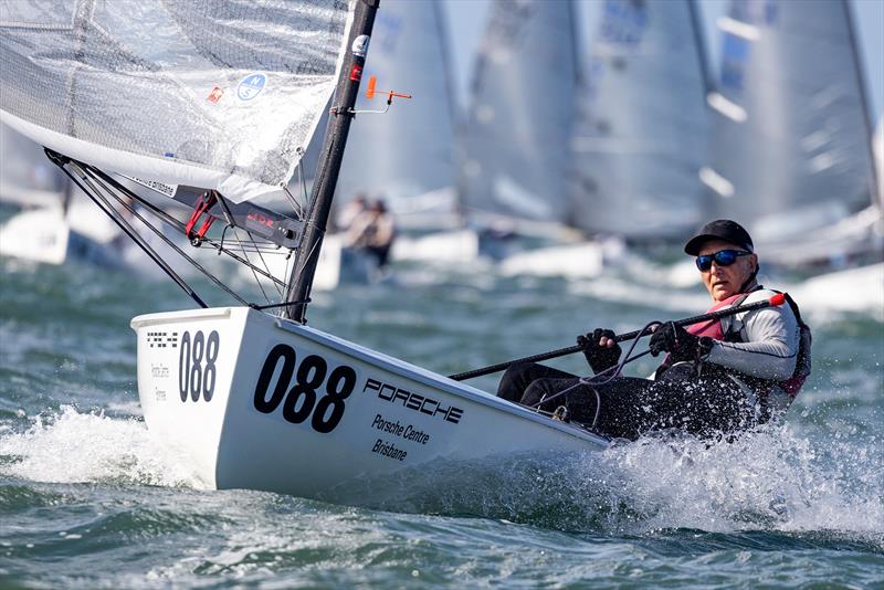 Andrew Coutts at the 2026 Finn World Masters - photo © Robert Deaves