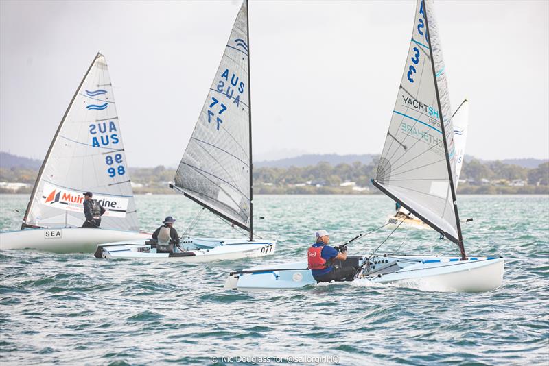 Finns joined the fray on day 2 of Brisbane Race Week 2026 - photo © Nic Douglass for @sailorgirlHQ