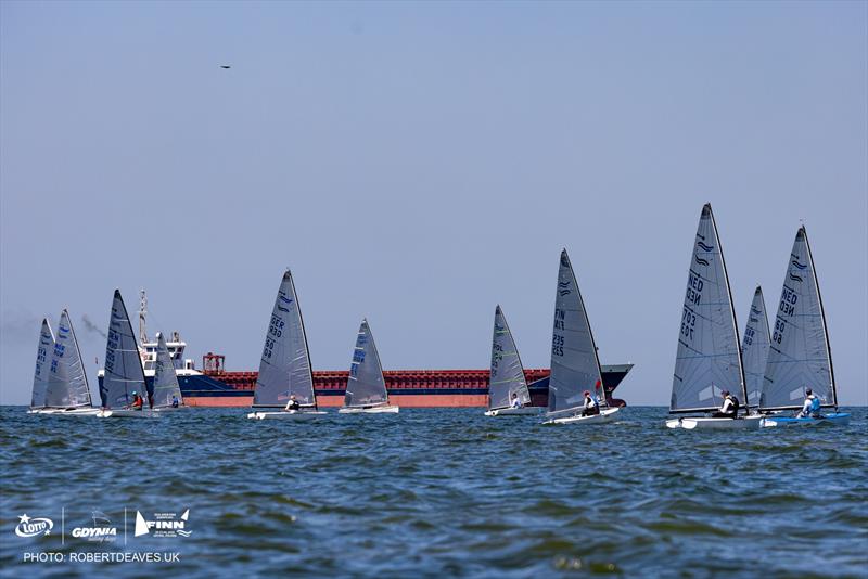 There's always a bigger boat - Finn Open and U29 European Championship 2026 at Gdynia, Poland - Day 4 - photo © Robert Deaves / www.robertdeaves.uk