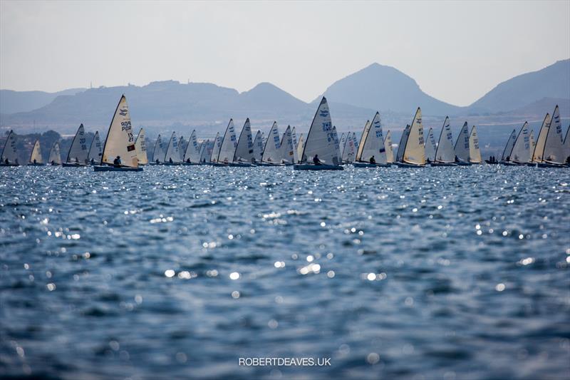 Finn World Masters on Mar Menor in 2021 photo copyright Robert Deaves taken at  and featuring the Finn class