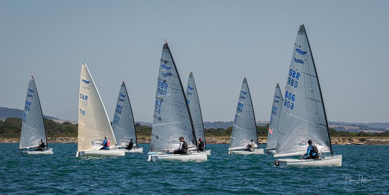 Chichester Harbour Race Week photo copyright Peter Hickson taken at Hayling Island Sailing Club and featuring the Finn class