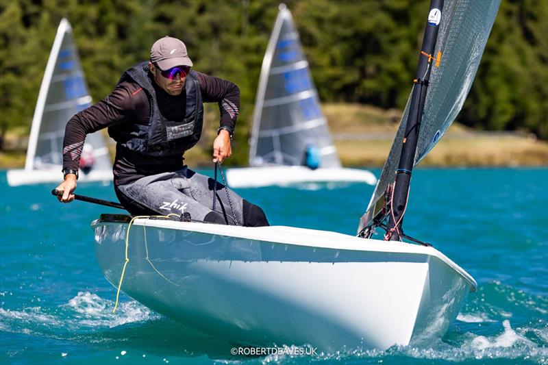 Simon Bovay during Finn Grand Slam Leg 6 at Silvaplana - photo © Robert Deaves / www.robertdeaves.uk