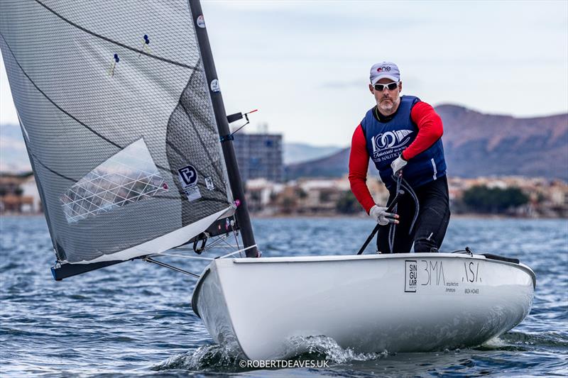 Adrian Bedoya Mey, ESP - 2026 Finn European Masters at Los Alcazares - Day 1 - photo © Robert Deaves