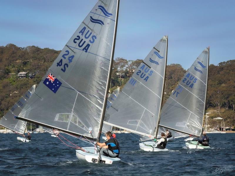 Downwind with Greg Solomons (24), Sam Ede and Andy Harcourt - photo © Warwick Crossman
