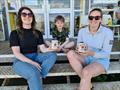 Jane Butler & Jenny Andreasson finish 2nd in the Fireball Leinsters at Blessington Sailing Club © Frank Miller