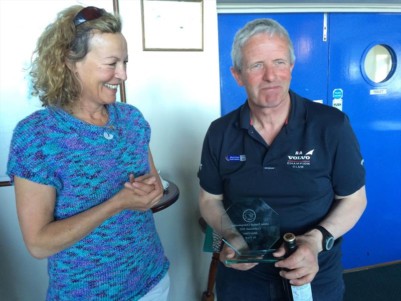 James Farrell and Terry Rowan win the Silver fleet in the Fireball Ulsters at Cushendall photo copyright Frank Miller taken at Cushendall Sailing & Boating Club and featuring the Fireball class