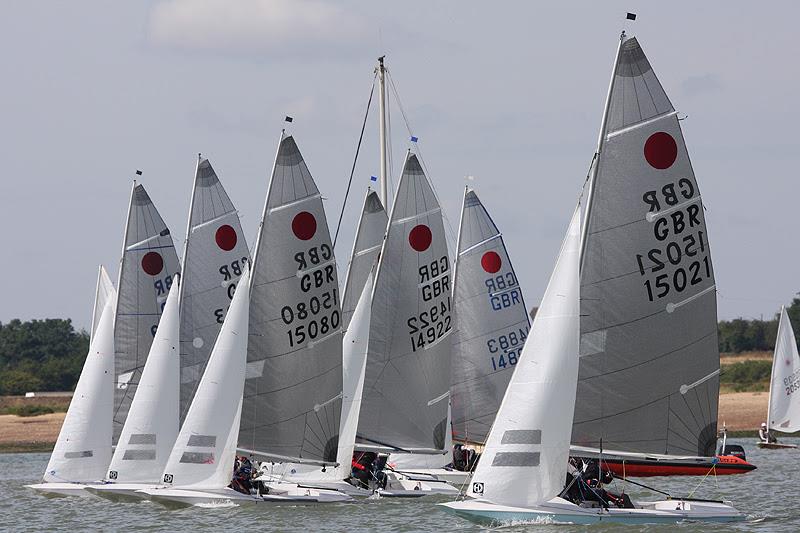 Day 1 of Zhik Pyefleet Week at Brightlingsea photo copyright Fiona Brown / www.fionabrown.com taken at Brightlingsea Sailing Club and featuring the Fireball class