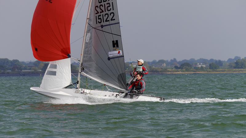 Dave Hall & Paul Constable during the Blackwater SC Dyer Cup 2015 photo copyright Oliver Southgate / OJSPhotography taken at Blackwater Sailing Club and featuring the Fireball class