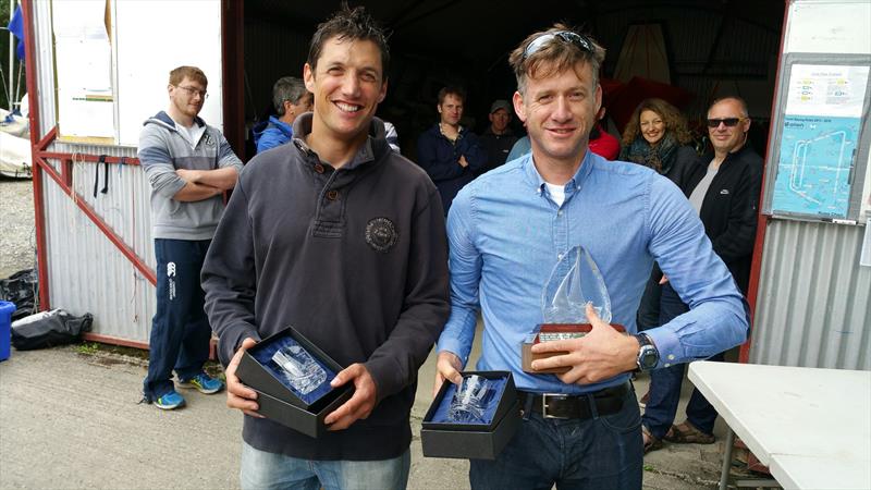 Noel Butler and Shane McCarthy win the Fireball Munster Championships in Killaloe photo copyright Frank Miller taken at Killaloe Sailing Club and featuring the Fireball class
