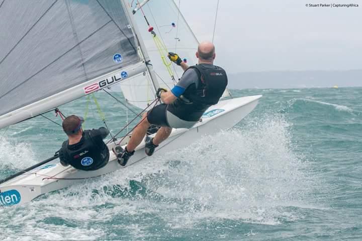 Top Gillard & Richard Anderton win the Fireball Worlds in South Africa photo copyright Stuart Parker taken at Mossel Bay Yacht and Boat Club and featuring the Fireball class