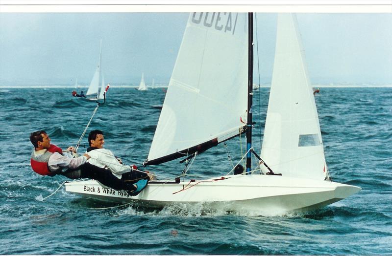 Dave Hall & Paul Constable in 1993 at Hayling Island SC photo copyright Nick Champion / www.championmarinephotography.co.uk taken at Hayling Island Sailing Club and featuring the Fireball class