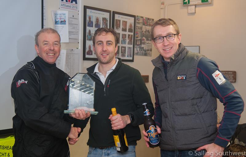 Chris and Jon Gill win the Portishead Channel Chop Pursuit Race photo copyright Sailing Southwest taken at Portishead Yacht & Sailing Club and featuring the Fireball class