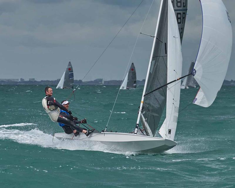 Gul Fireball Golden Dolphin Series at Hayling Island photo copyright Rob O'Neill taken at Hayling Island Sailing Club and featuring the Fireball class