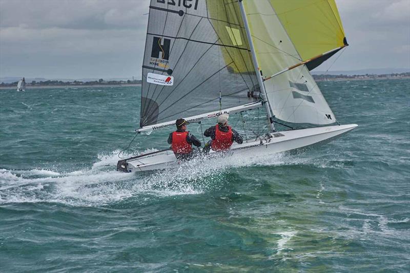 Gul Fireball Golden Dolphin Series at Hayling Island photo copyright Rob O'Neill taken at Hayling Island Sailing Club and featuring the Fireball class