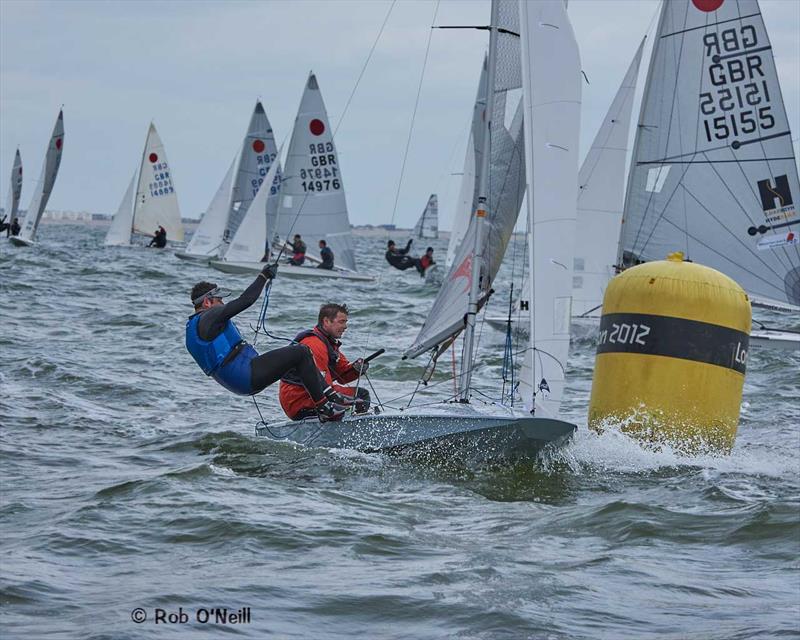 Fireball Gul Golden Dolphin Open at Hayling Island photo copyright Rob O'Neill taken at Hayling Island Sailing Club and featuring the Fireball class