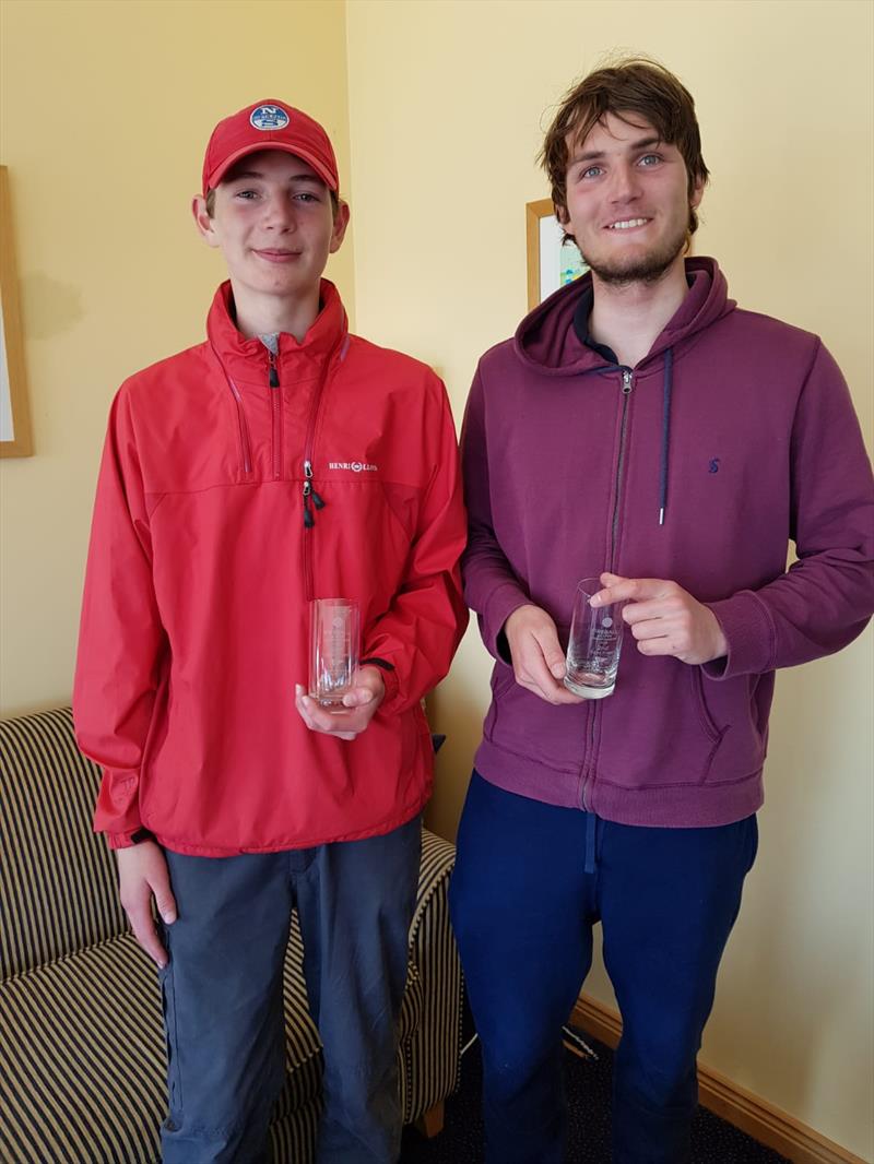 (l-r) Harry & Daniel Thompson, 2nd in the Fireball Ulsters at Newtownards photo copyright Frank Miller taken at Newtownards Sailing Club and featuring the Fireball class