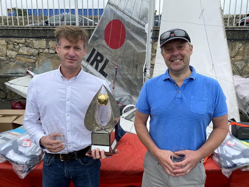 Helly Hansen Irish Fireball Champions - Noel Butler and Stephen Oram photo copyright Frank Miller taken at Dun Laoghaire Motor Yacht Club and featuring the Fireball class