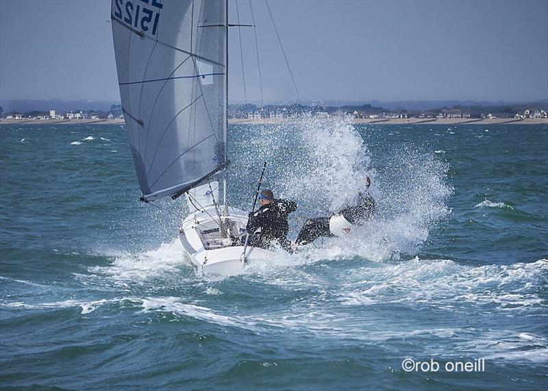 Fireballs at Hayling Island photo copyright Rob O'Neill taken at Hayling Island Sailing Club and featuring the Fireball class