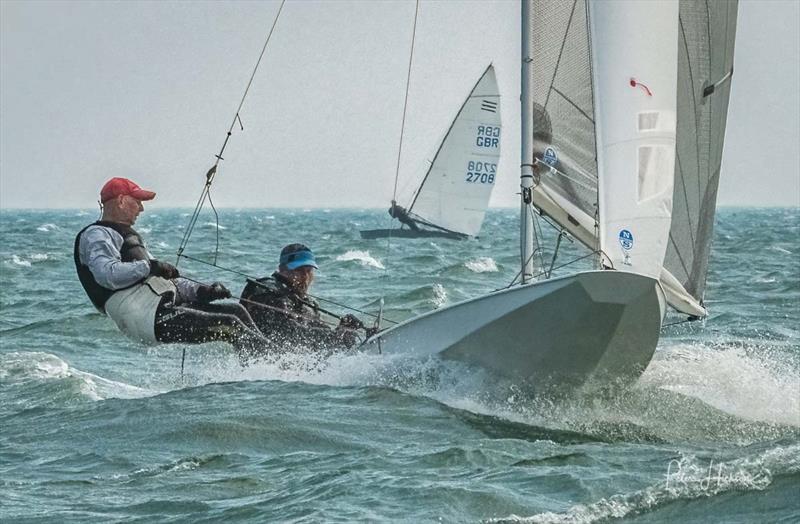 Fireballs at Hayling Island photo copyright Peter Hickson taken at Hayling Island Sailing Club and featuring the Fireball class