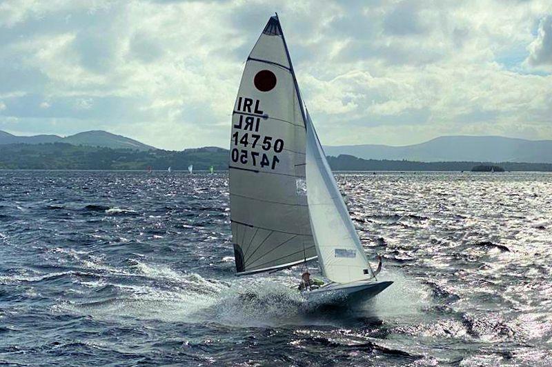 Chris Bateman and Thomas Chaix win race 3 on day 1 of the Gul Fireball Irish Nationals and Pre-Worlds at Lough Derg photo copyright Con Murphy taken at Lough Derg Yacht Club and featuring the Fireball class