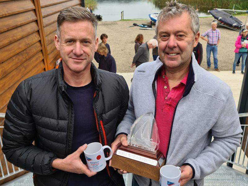 Noel Butler and Stephen Oram win the 2022 Fireball Munster Championships at Killaloe photo copyright Frank Miller taken at Killaloe Sailing Club and featuring the Fireball class