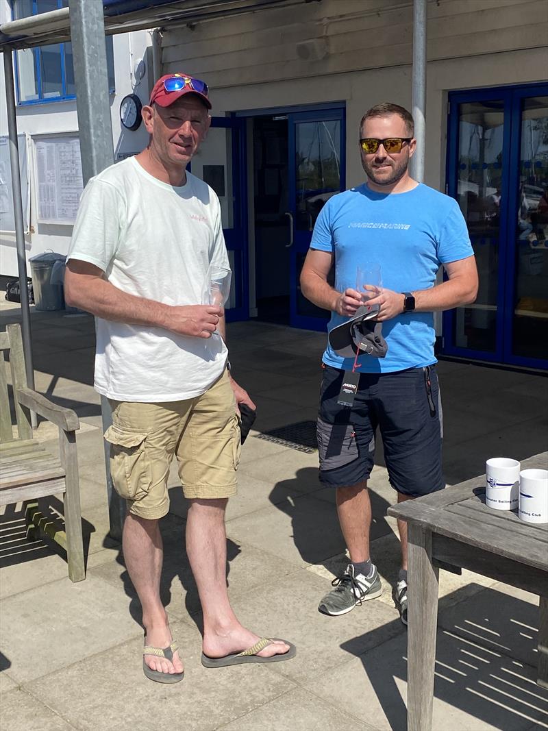 Tom Gillard & Andy Thompson win the Gul Golden Dolphin Blackwater SC Fireball Open  photo copyright Emilie Hood taken at Blackwater Sailing Club and featuring the Fireball class