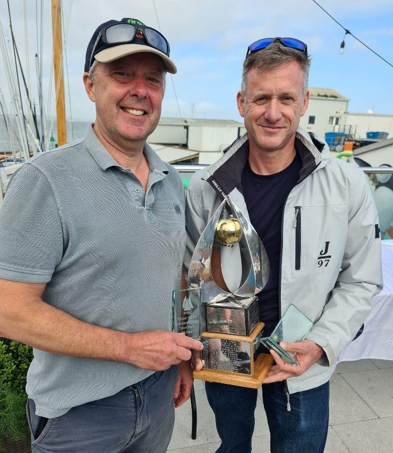 Overall winners Noel Butler and Stephen Oram - Fireball Irish National Championship at Waterford Harbour photo copyright Frank Miller taken at Waterford Harbour Sailing Club and featuring the Fireball class