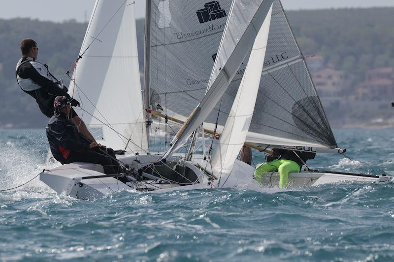 Fireball Europeans at Portorož, Slovenia Day 5 photo copyright Urs Hardi taken at Jadralni Klub Pirat and featuring the Fireball class