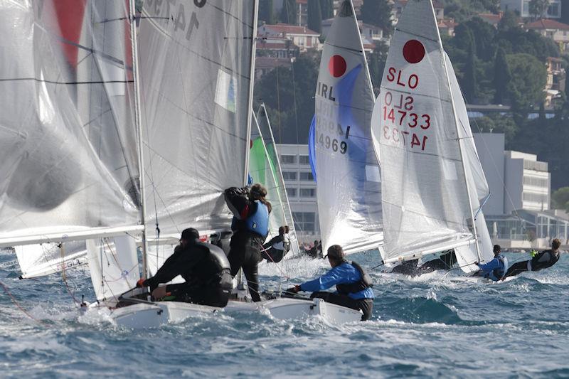 Fireball Europeans at Portorož, Slovenia Day 5 photo copyright Urs Hardi taken at Jadralni Klub Pirat and featuring the Fireball class