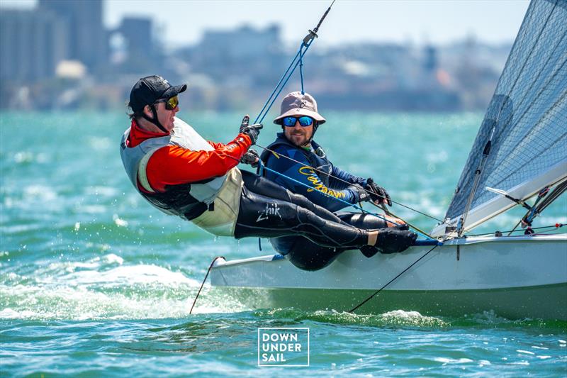 Tom Gordon and Jack Fletcher sailing Cletus - Fireball Worlds at Geelong day 4 - photo © Alex Dare, Down Under Sail