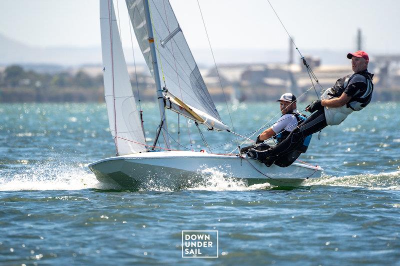Tom Gillard and Andy Thompson will take a solid lead into the final day - Fireball Worlds at Geelong day 5 - photo © Alex Dare, Down Under Sail
