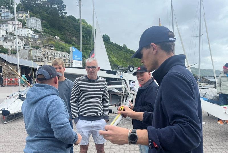 Rig callibration - P&B and Zhik Fireball National Championship at Looe - photo © LSC