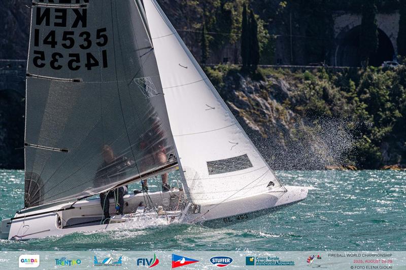 2025 Fireball World Championship day 2 photo copyright Elena Giolai taken at Circolo Vela Arco and featuring the Fireball class