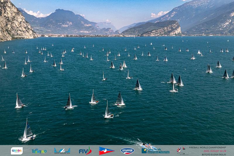 2025 Fireball World Championship day 3 photo copyright Elena Giolai taken at Circolo Vela Arco and featuring the Fireball class