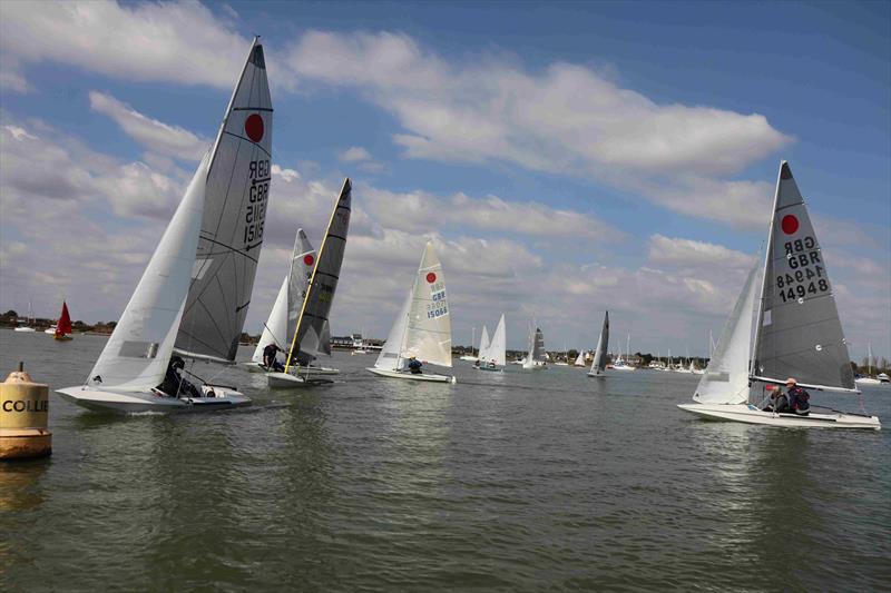 Fast Handicap start of race 2 - Blackwater SC Club Week photo copyright Zoe Nelson taken at Blackwater Sailing Club and featuring the Fireball class