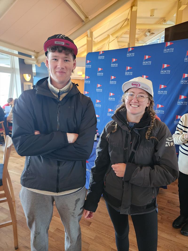 Irish Fireball End of Season Championship at Howth - Daithi Murphy and Rachel Deasy, winners in the Silver fleet photo copyright Frank Miller taken at Howth Yacht Club and featuring the Fireball class