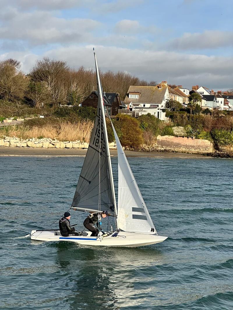 Fireball launching during the Sailing South West event at Castle Cove photo copyright Richard Weatherburn taken at Castle Cove Sailing Club and featuring the Fireball class