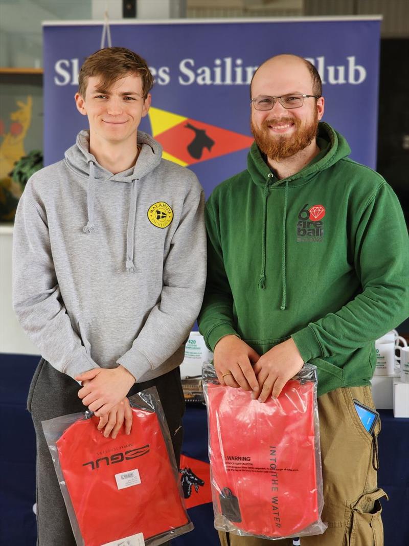 Jack McDowell & Hugo Micka, silver fleet winners in the Fireball Leinster Championship at Skerries photo copyright Frank Miller taken at Skerries Sailing Club and featuring the Fireball class