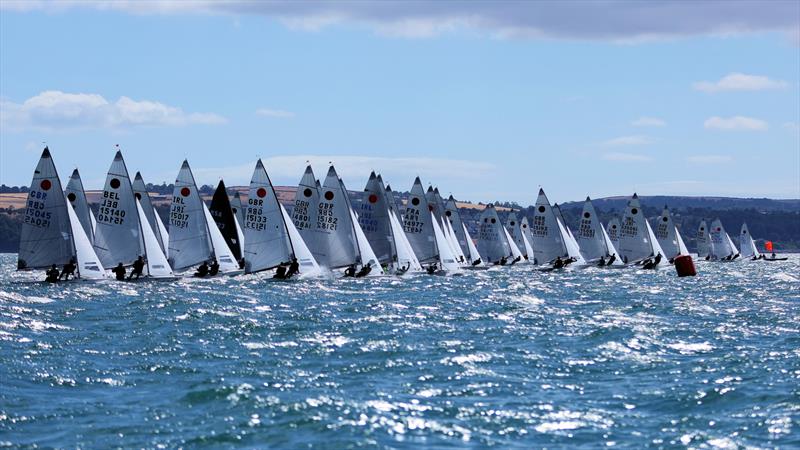 Race 2 start on Day 1 of the 2026 Fireball World Championship at the Royal Torbay Yacht Club - photo © Mark Jardine