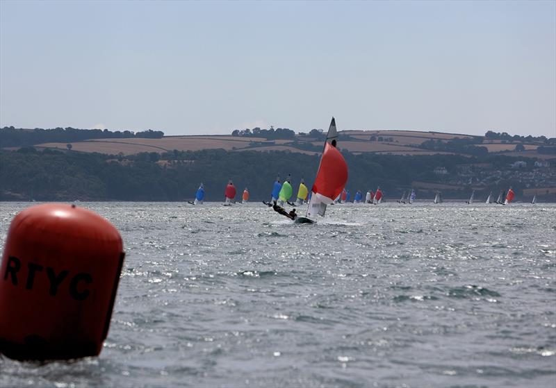 A massive lead for DJ Edwards and Vyv Townend in Race 6 on Day 3 of the 2026 Fireball World Championship at the Royal Torbay Yacht Club - photo © Mark Jardine