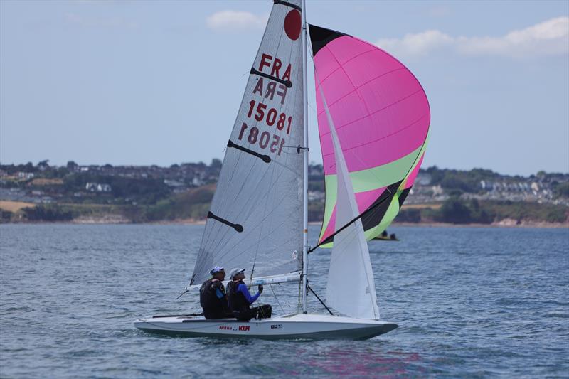 Olivier Burgaud and Florence Devaux on Day 5 of the 2026 Fireball World Championship at the Royal Torbay Yacht Club - photo © Mark Jardine