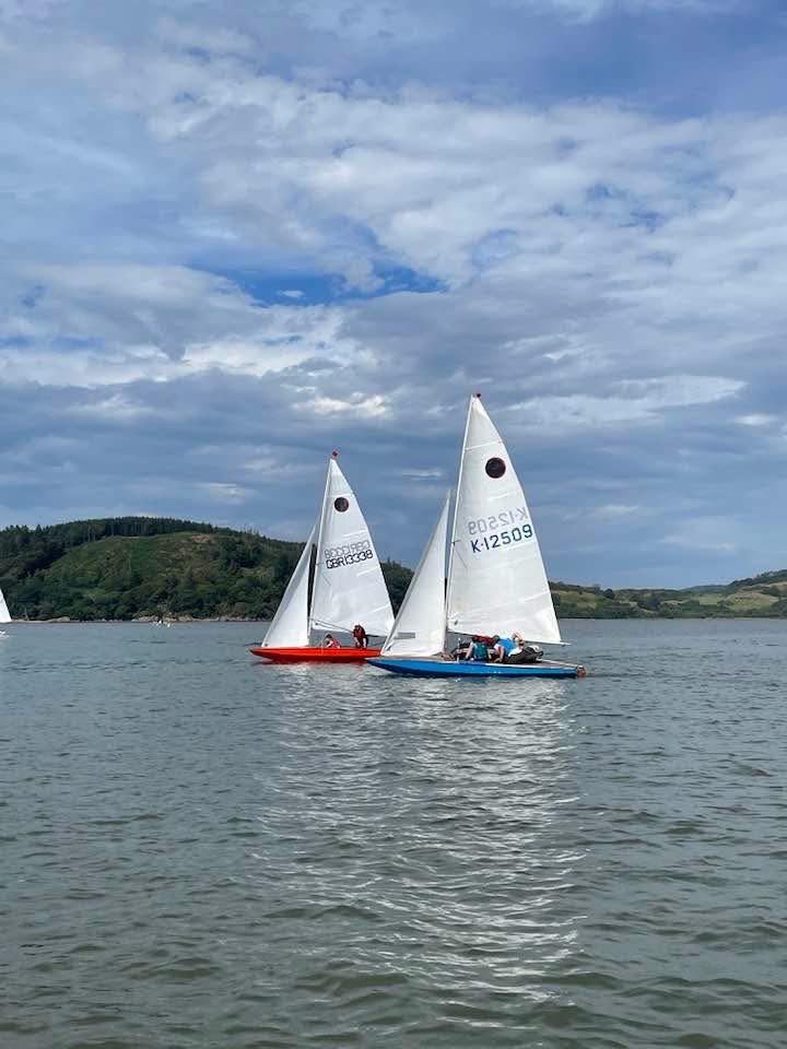 Fireballs that had their sail logo 'eclipsed' and became 'Eclipsed balls' for the day - Solway Yacht Club's Kippford Week and the Kippford RNLI Regatta - photo © Nicola McColm