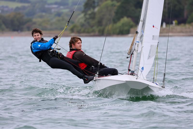Daniel Thompson and Orlaith Connolly (15114) during the Fireball Munster Championship 2026 at Monkstown Bay - photo © Shane O'Connell
