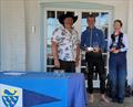 Nigel Wakefield and Emily Saunderson win the Firefly Itchenor Sailing Club Burgee © Isobel Bretherton