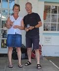 Roger Morris and Izzy Bretherton finish 2nd in the Firefly Itchenor Sailing Club Burgee © Isobel Bretherton