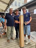 Firefly Nationals 2025 at Lyme Regis - Dylan Beattie and Harry Burge in Desperado win the Eden Trophy © Jo Mason